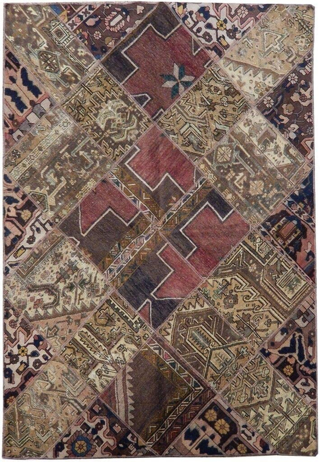 6 x 8 Modern Persian Patchwork Rug
