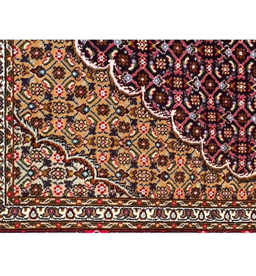 5 x 6'5 Persian Tabriz Mahi Wool & Silk Rug