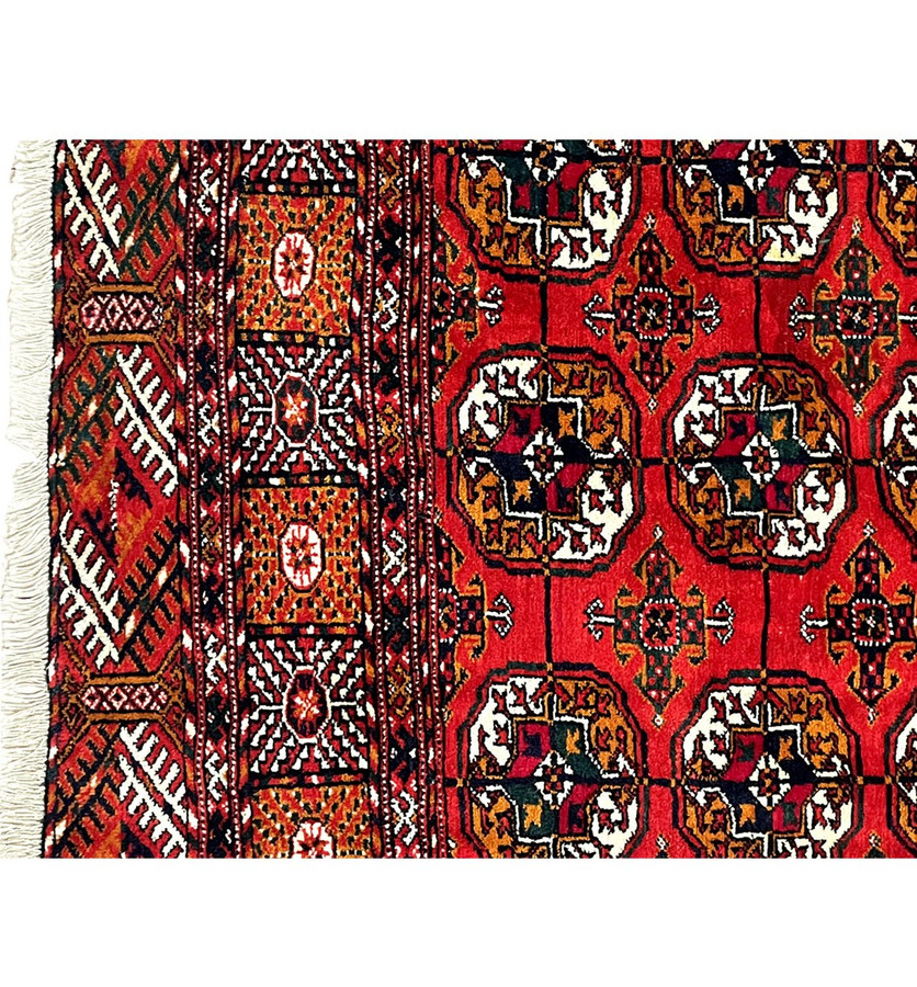 4 x 6 Antique Afghan Bokhara Rug