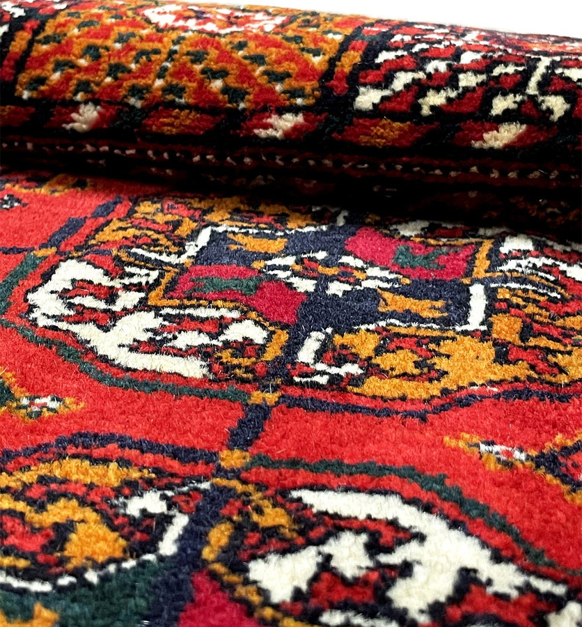 4 x 6 Antique Afghan Bokhara Rug