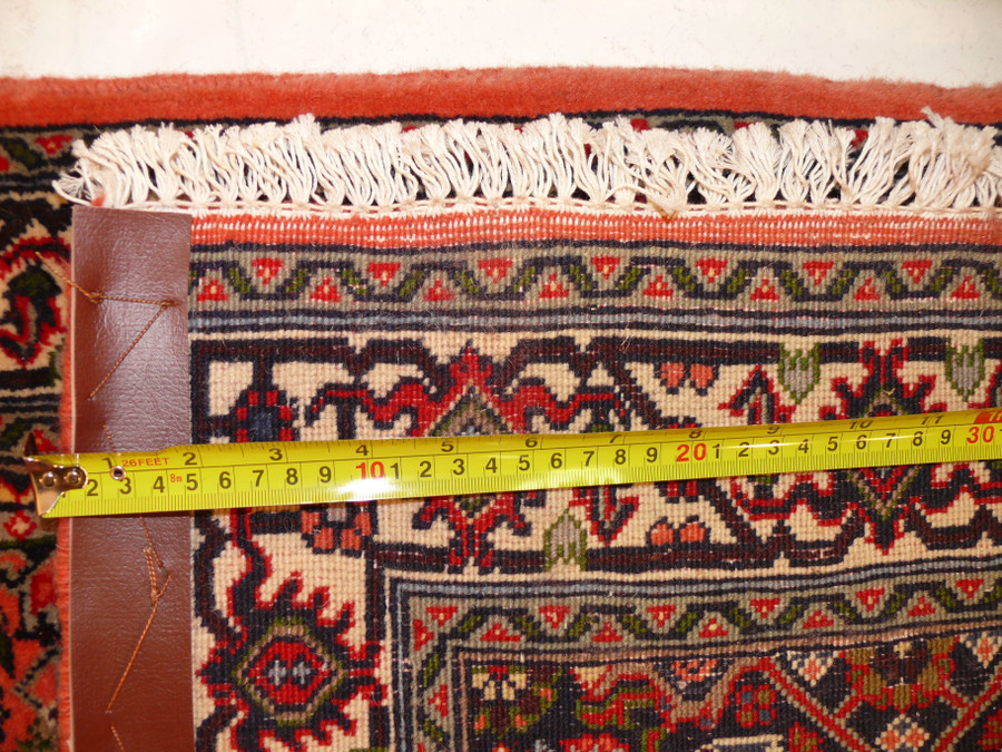 Texture and weave close-up of the 2'6" x 9'6" Persian Bijar Runner, emphasizing its hand-knotted quality