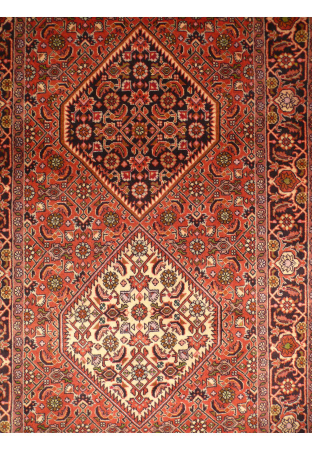 3 x 9'7" Persian Bijar Mahi Design Runner Rug