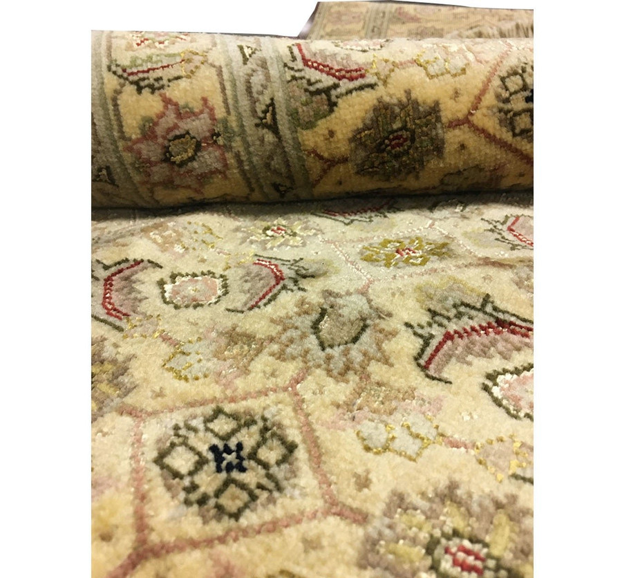 2'7 x 9'2 Persian Tabriz Wool & Silk Runner Rug