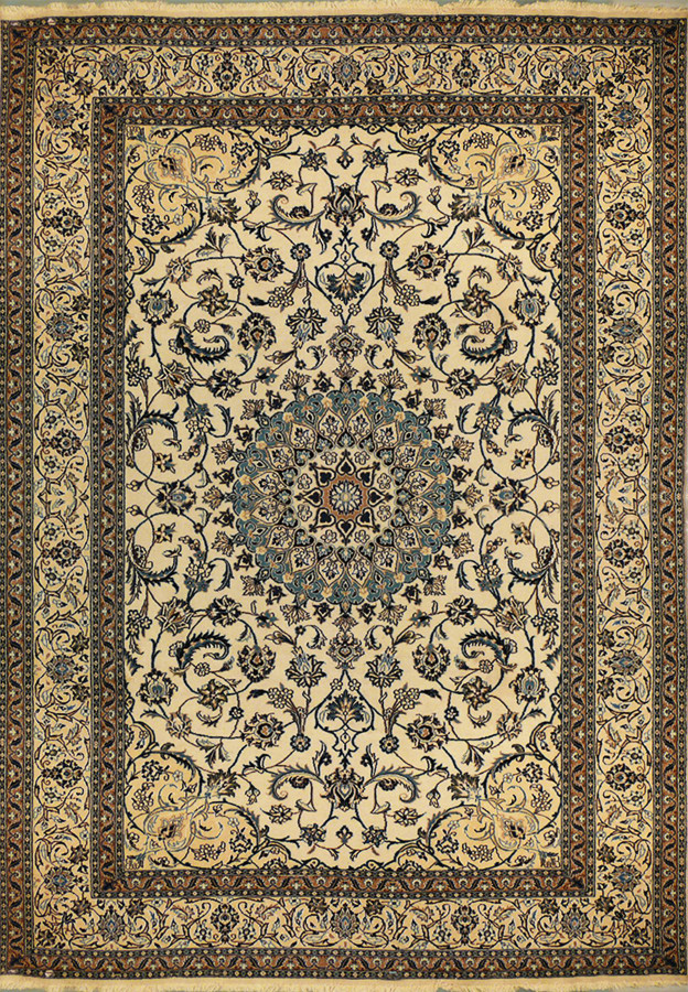 8 x 11'4" Persian Nain Rug 1