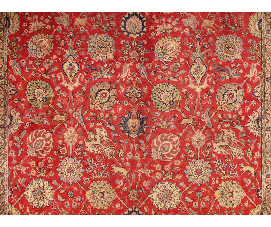 9'8" x 13'4" Persian Tabriz Rug