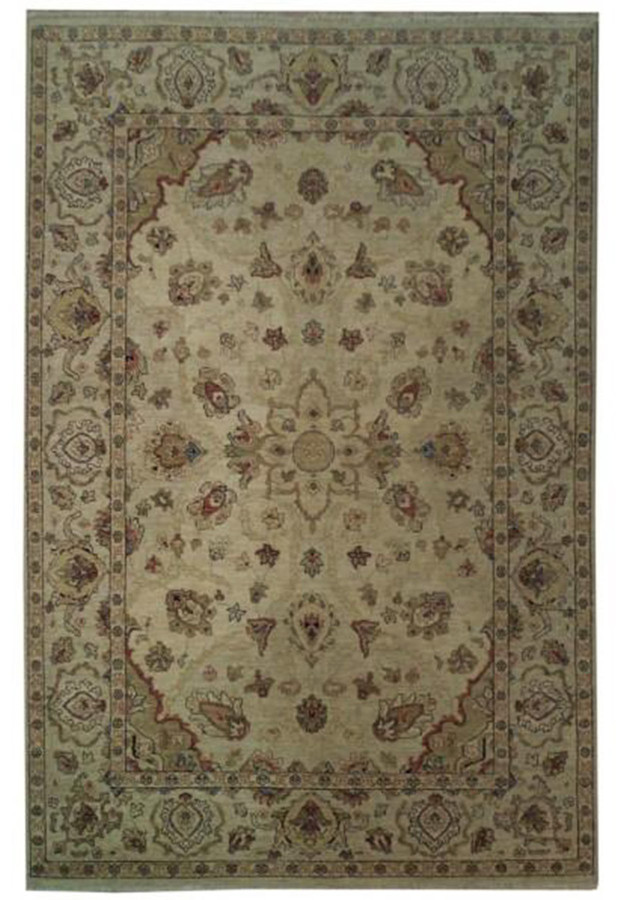 6' x 9' Transitional Chobi Vegetable Dyed Rug 8
