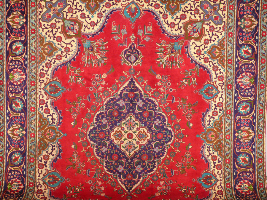 10 x 12'8 Persian Tabriz Rug