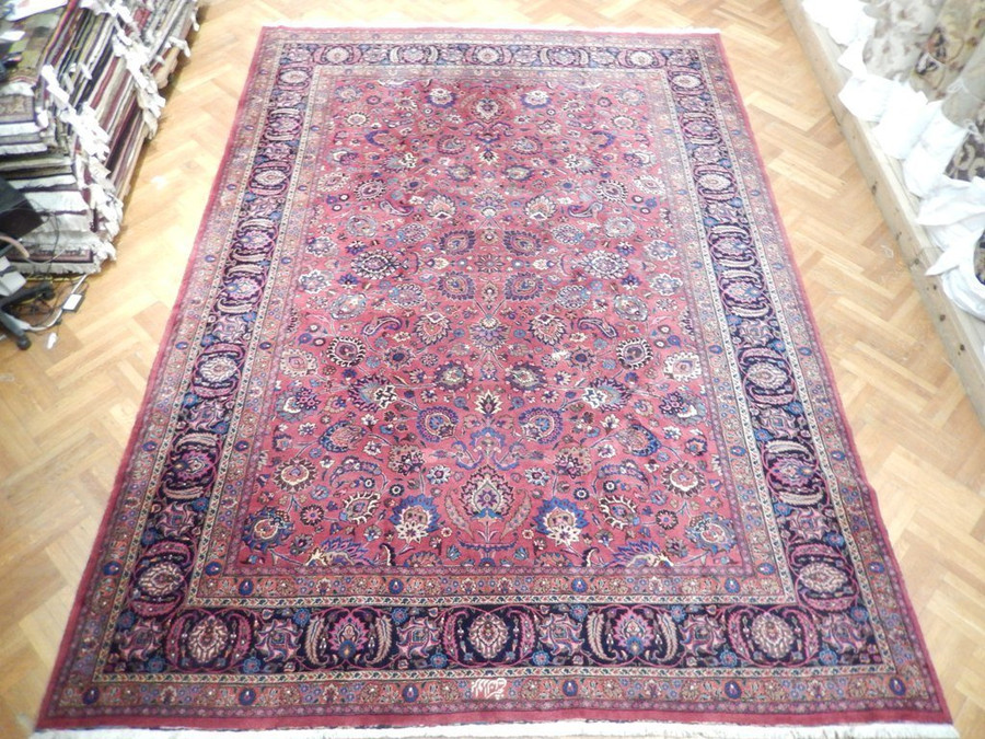 12 x 17 Persian Sarough Rug | signed by master weaver