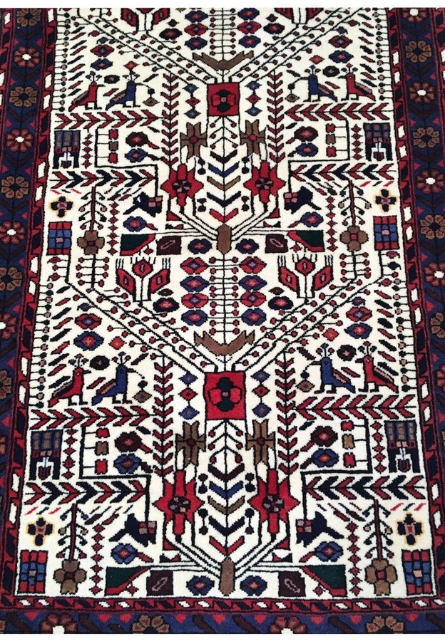 3'6 x 5'2 Antique Persian Rudbar All Over Design Rug