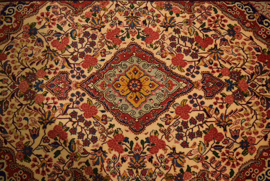 3'5 x 4'3 Floral Persian Jozan Rug