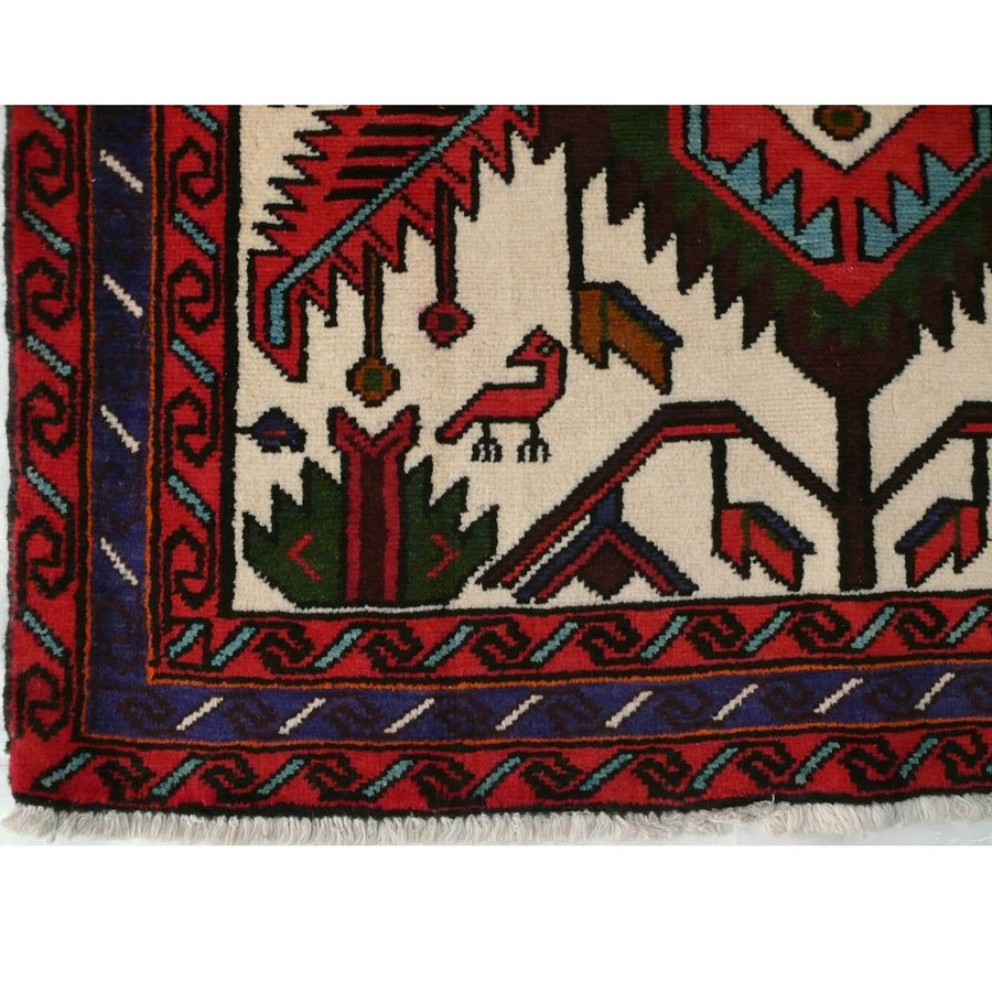 3'5 x 5'2 Persian Shahsavan Rug