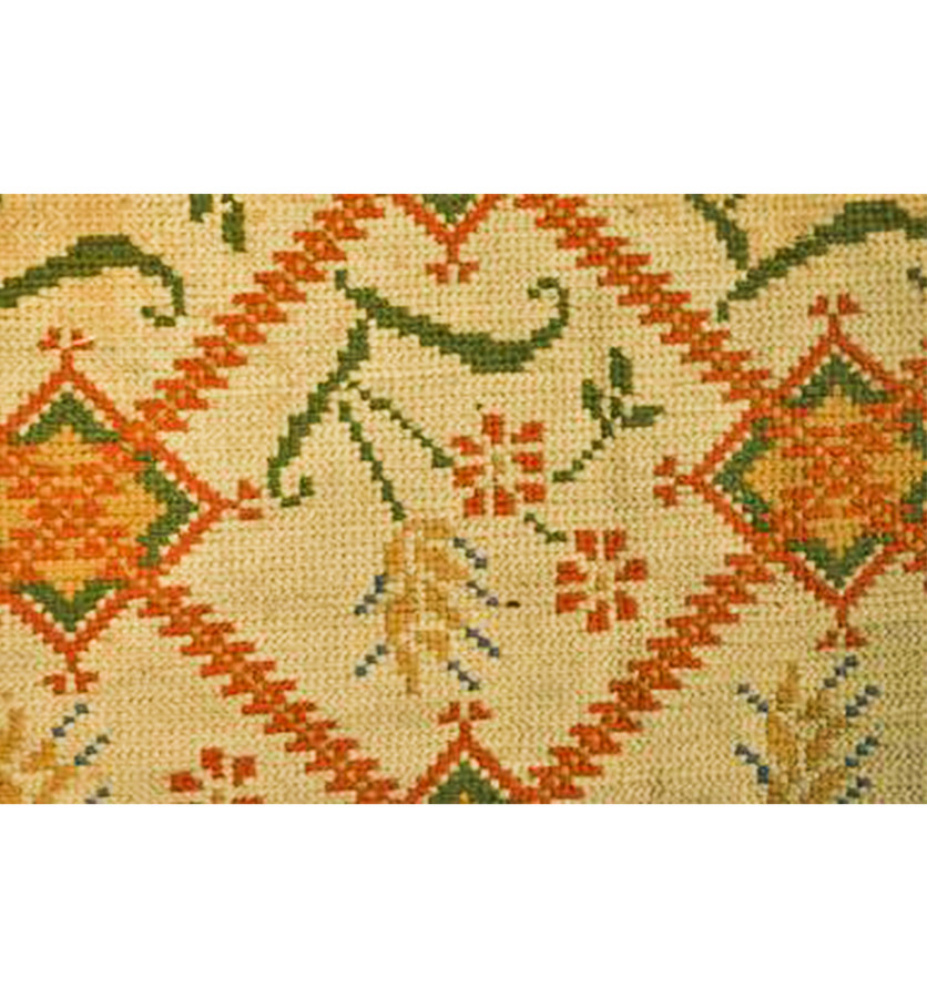 16 x 16 Flat Oriental Needlepoint Very Rare Square All Over Design Rug