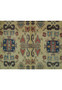 9 x 14 Caucasian Kazak Rug | All-Over Geometric Design | Thin Pile