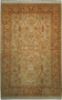 6 x 9 Transitional Oushak Ivory Orange Yellow Handmade Rug