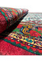 Perspective view of a Persian Bijar rug, emphasizing the pile thickness and vibrant colors