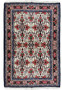 3'4 x 5'1 Rare Floral Persian Bijar Rug