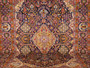 10 x 14 Persian Isfahan Rug with corner Medallion