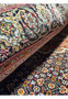 Texture-focused close-up of the 5x7 Persian Tabriz Mahi 50 Raj Rug, showcasing the rug pile and the tightness of the weave