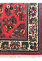 Border view of Persian Sarough Rug 4x7