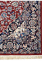 Corner detail of Persian Isfahan rug highlighting border patterns and craftsmanship