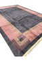 Angled view of the Modern Tibet Rug, emphasizing the texture and color depth