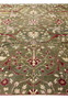 Elegant 10x15 Chobi Peshawar rug with a sophisticated palette of green and red