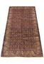 Full-length image of Persian Bijar Rug, emphasizing the unusual size and continuous intricate design