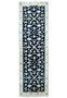 Full-length view of the Persian Nain Runner laid out flat, displaying the complete design and borders.