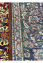 Back view of the Persian Isfahan Rug with its cotton foundation