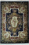 6 x 9 Floral Oriental Art Deco Wool & Silk Rug