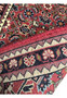 Backside of Persian Bijar Poshti Rug showing tight hand-knotted construction.