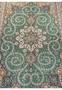 Central floral medallion of Persian Isfahan rug with silk highlights