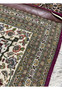 Backside of Tabriz 50 Raj Rug showing detailed hand-knotted weave and intricate floral motifs with precise knotting