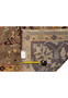 Backside of Afghan Chobi Rug showing fine wool weave and cotton foundation