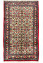 Full view of 4'7 x 7'5 Persian Bijar Halvaie Rug with floral allover design