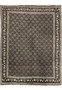 Full view of 5 x 6'5 Persian Tabriz Mahi 40 Raj Rug with intricate allover fish design