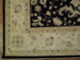 9 x12 Black-Ivory Peshawar Rug All-Over Design