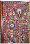 Backside of Bijar Persian Iron Rug showing dense hand-knotted wool pile and cotton foundation