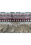 Woven Persian Tabriz-style signature on Chinese silk oriental rug with ivory fringe and border detail Woven Persian Tabriz-style signature on Chinese silk oriental rug with ivory fringe and border detail