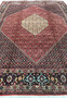 10x13 Bijar Persian rug mid-field detail with repeating floral lattice
