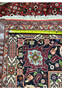 backside of 10x13 Bijar Persian rug with visible hand-knotted structure and dense weave