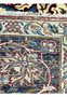 Knot detail of 8'5 x 11'8 Persian Isfahan rug displaying weave precision and fine Persian craftsmanship.