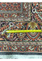 Backside view showing tight knotting and crisp pattern definition typical of Bijar Iron Rugs.