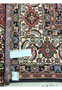 Full back view of rare size Persian Bijar iron rug displaying uniform knot structure and heavy handwoven foundation