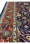 Side border view highlighting hand-knotted craftsmanship of Persian Sarough rug
