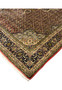 Outer and inner edge detail of Persian Bijar rug highlighting layered borders and tight woven construction