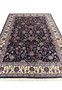 Top view of Persian Sarough rug showing symmetrical allover floral composition