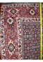 Backside of Persian Bijar rug demonstrating tight knot structure and dense weave