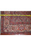 Backside of Persian Bijar iron rug revealing tight knot structure and heavy wool foundation