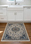 Hand knotted 3 x 4'7 Persian Nain rug